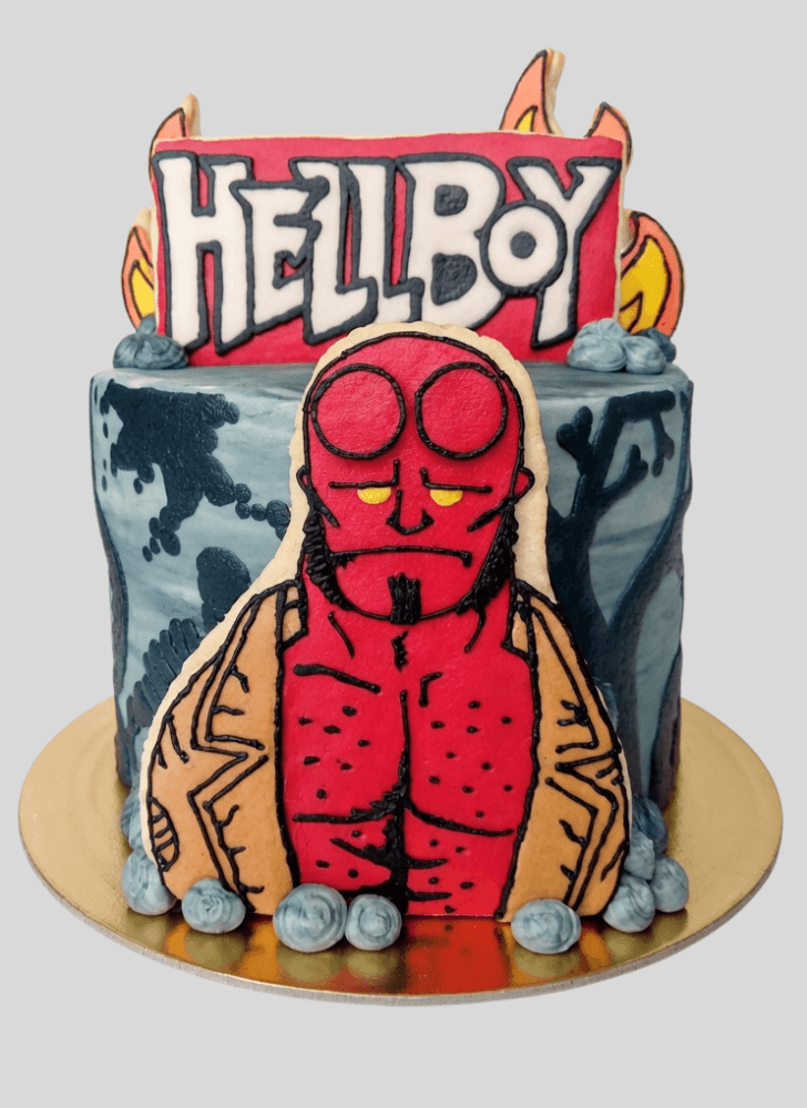 Classy Hellboy Cake