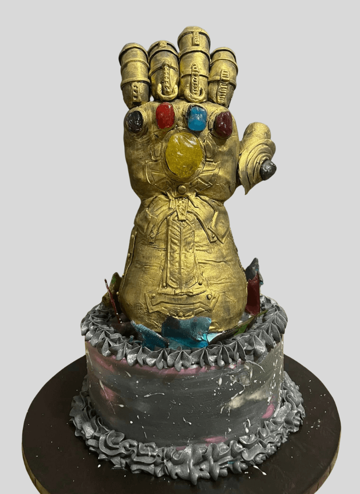 Alluring Infinity Gauntlet Cake