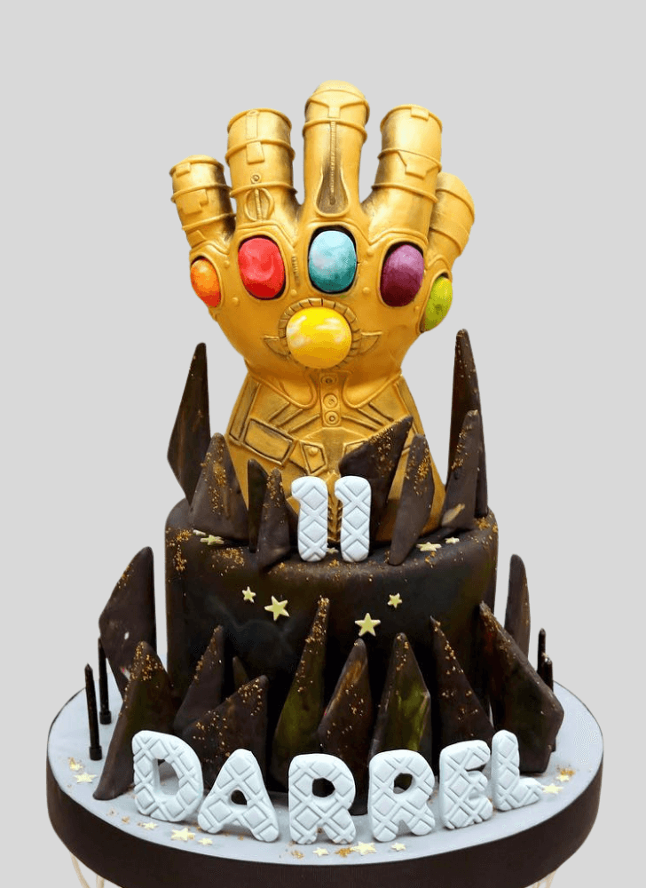 Cute Infinity Gauntlet Cake