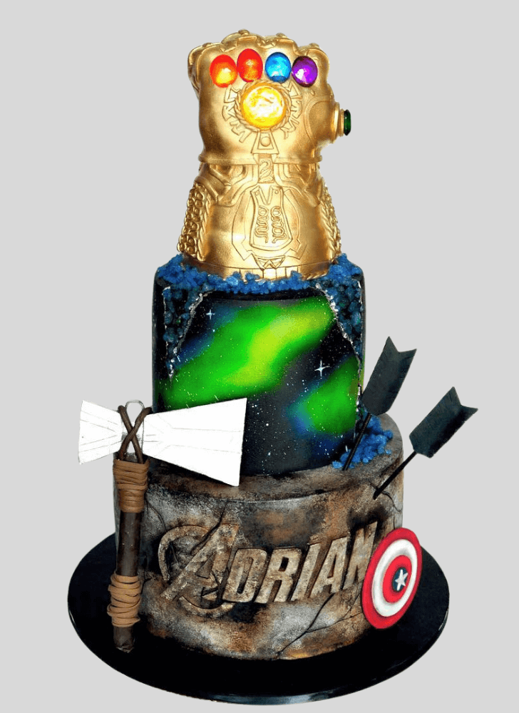 Dazzling Infinity Gauntlet Cake