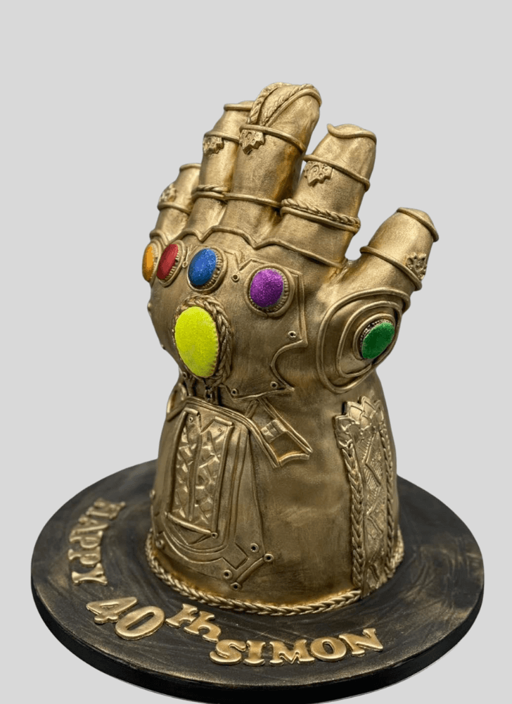 Elegant Infinity Gauntlet Cake