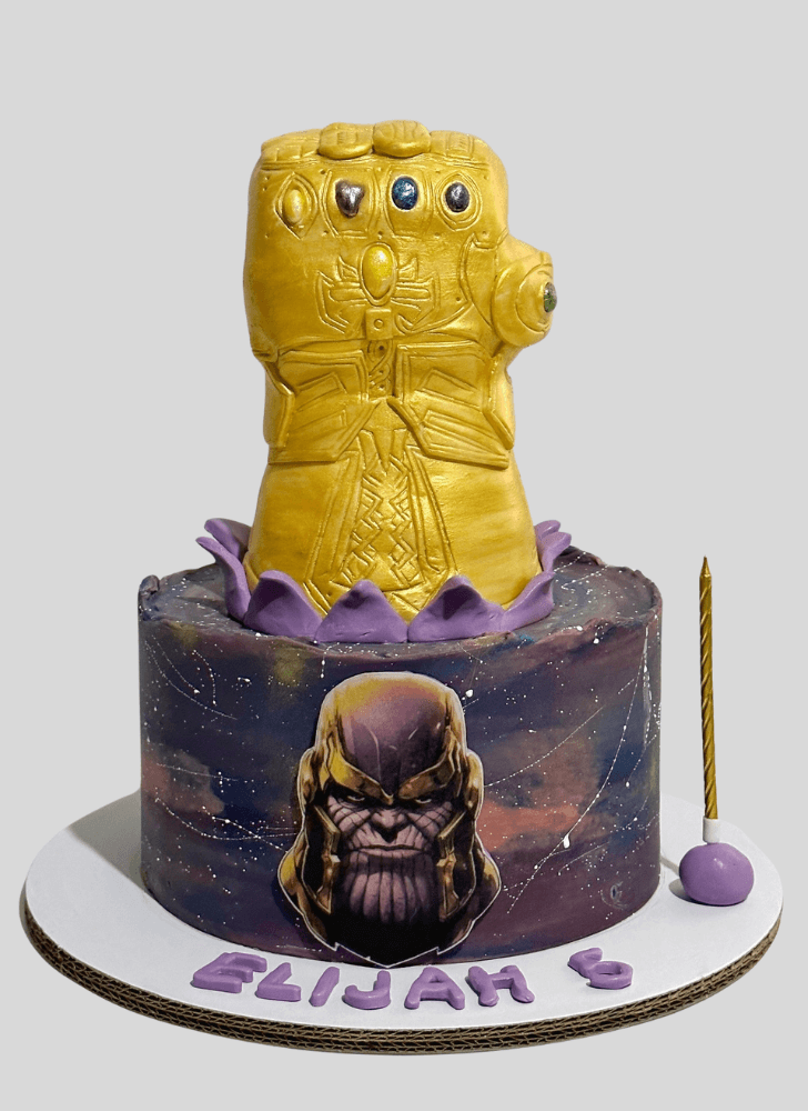 Enthralling Infinity Gauntlet Cake