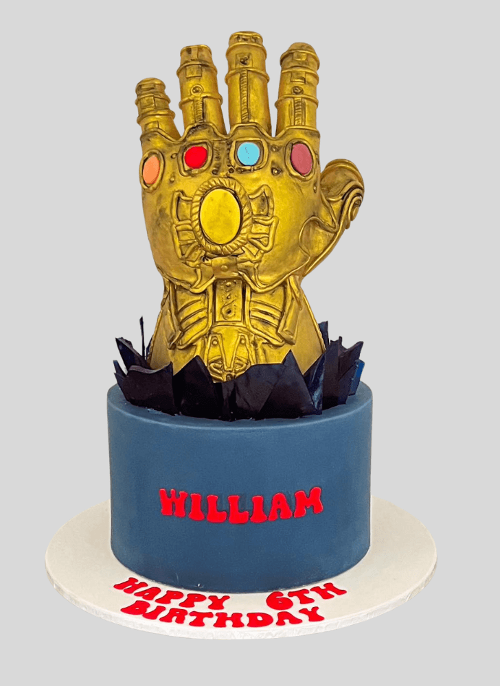 Enticing Infinity Gauntlet Cake