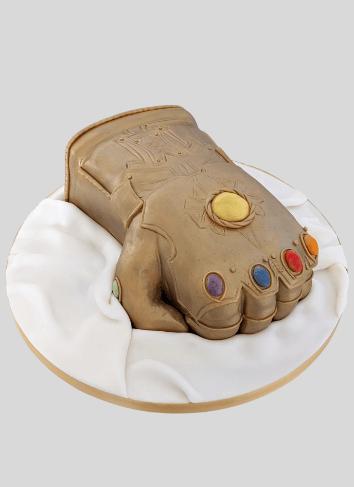 Inviting Infinity Gauntlet Cake