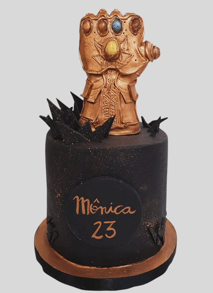Pretty Infinity Gauntlet Cake