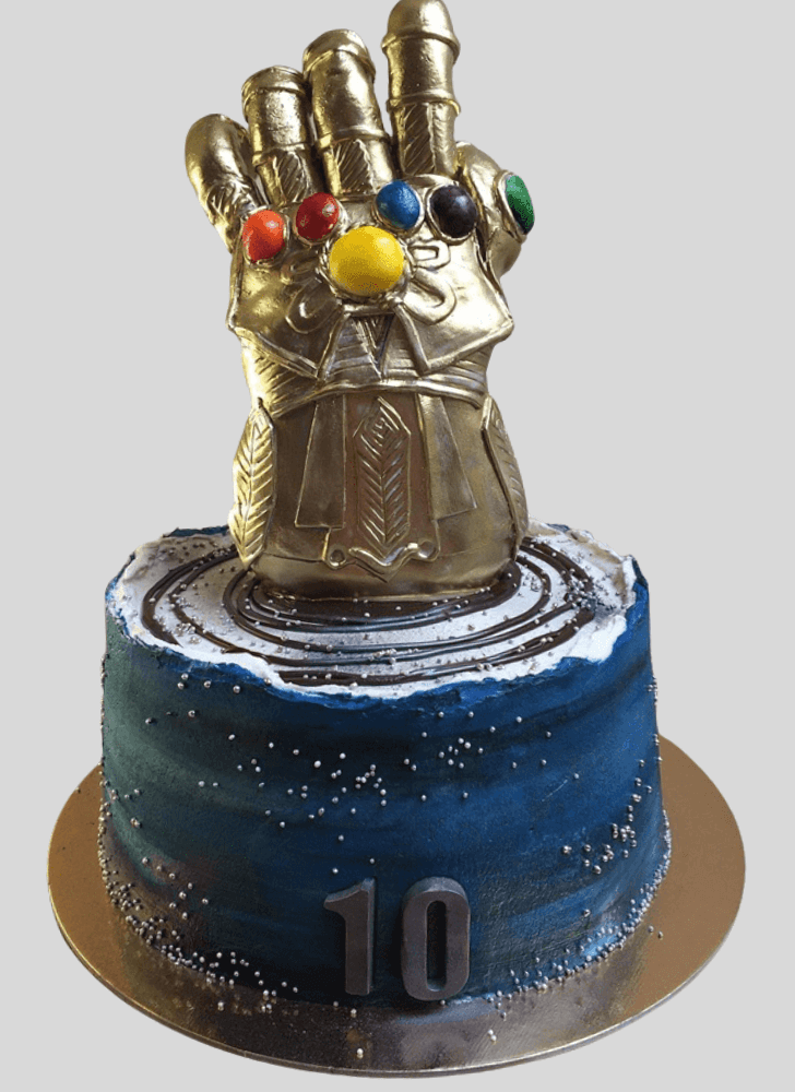Refined Infinity Gauntlet Cake