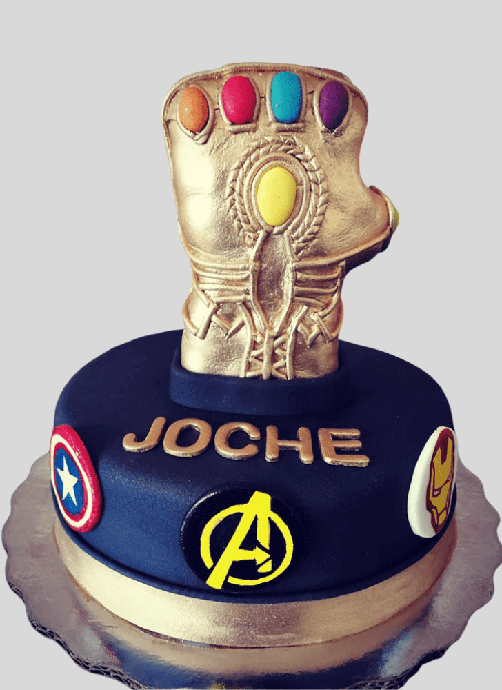 Slightly Infinity Gauntlet Cake