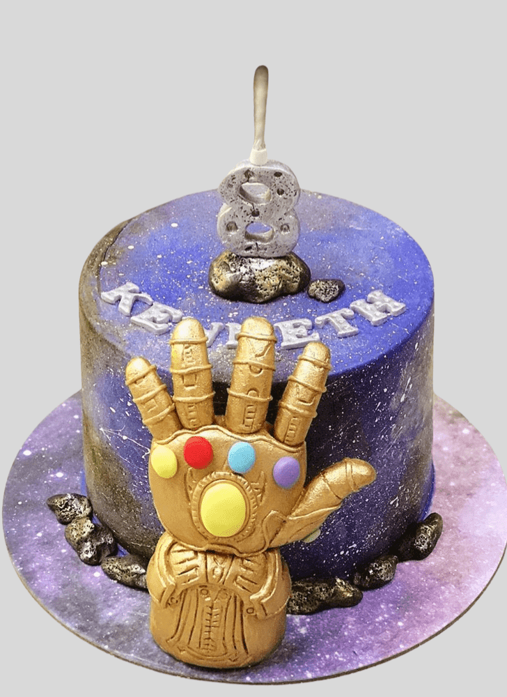 Wonderful Infinity Gauntlet Cake Design