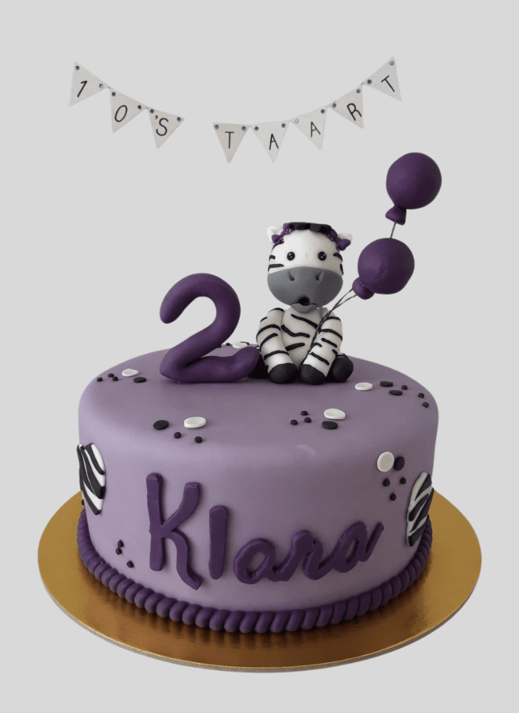 Delicate Zebra Cake