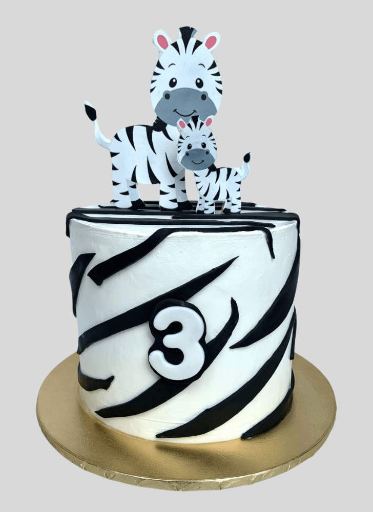 Slightly Zebra Cake