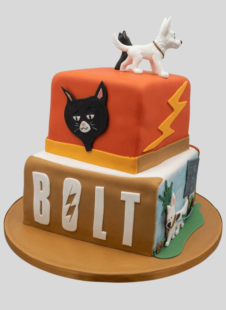 Beauteous Bolt Movie Cake