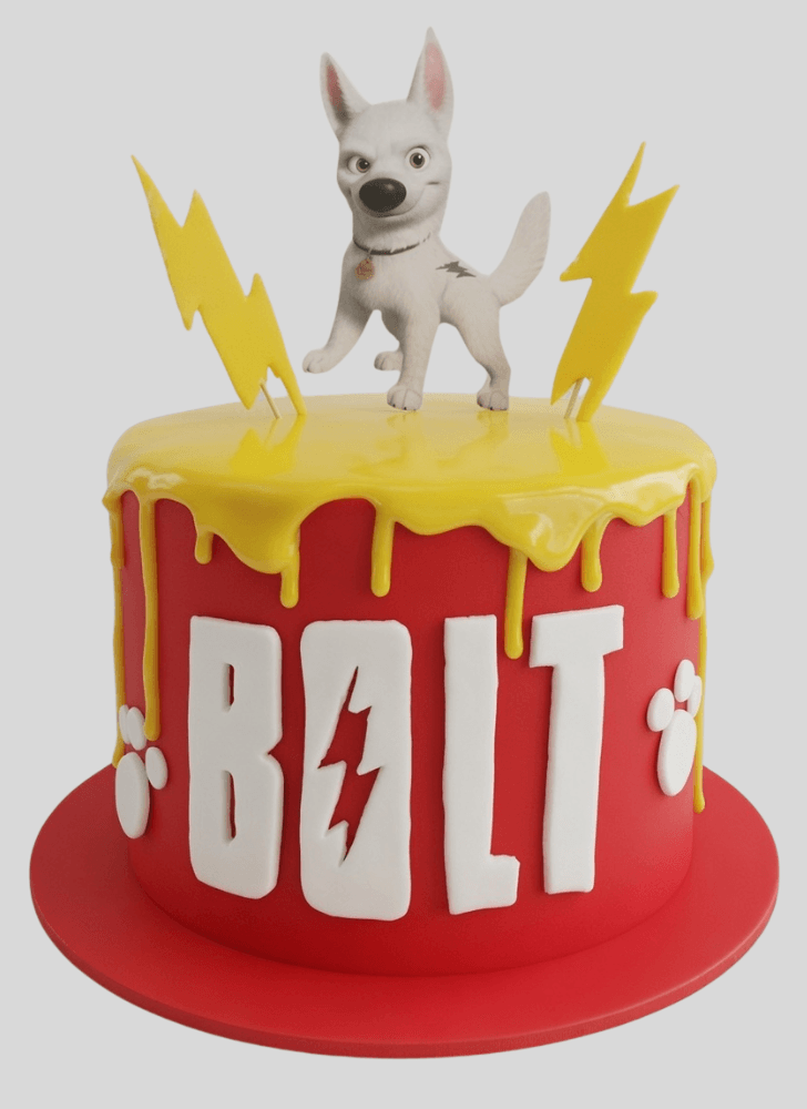 Enthralling Bolt Movie Cake