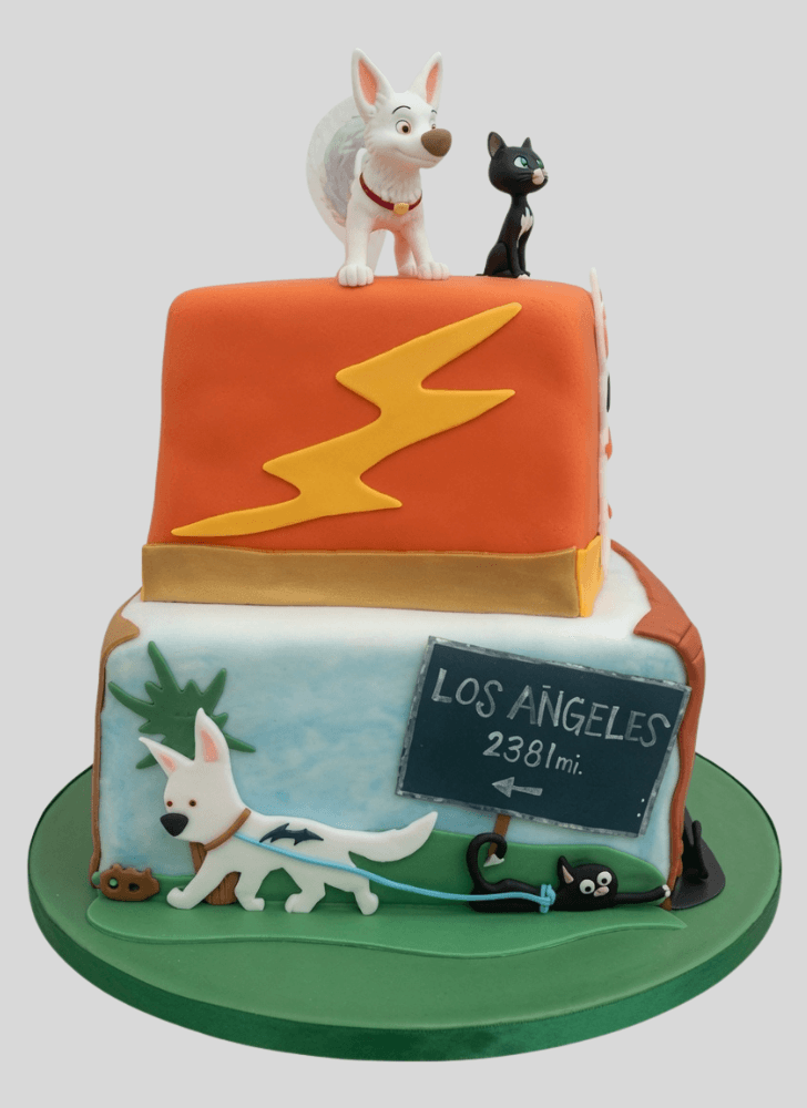 Fascinating Bolt Movie Cake