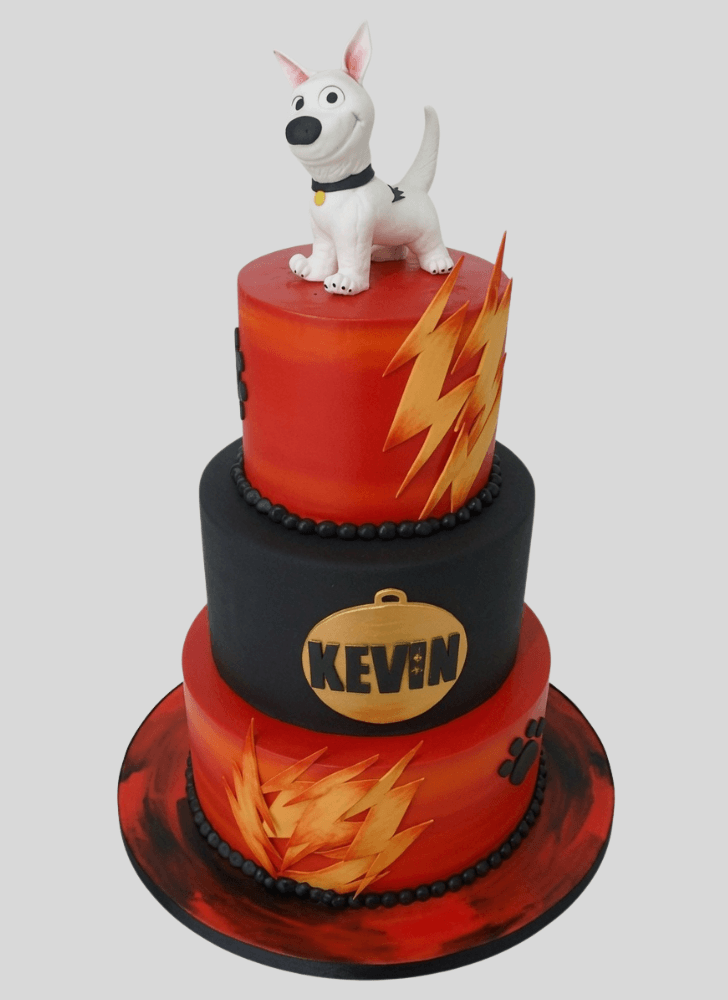 Inviting Bolt Movie Cake