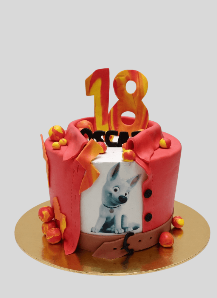 Pleasing Bolt Movie Cake
