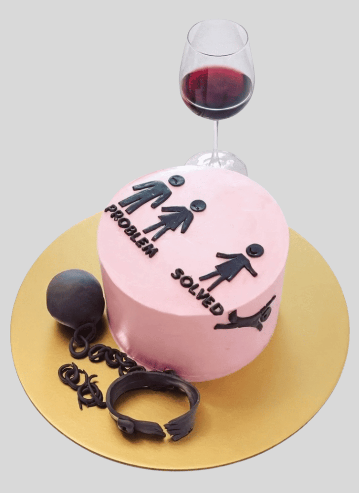 Alluring Divorce Cake