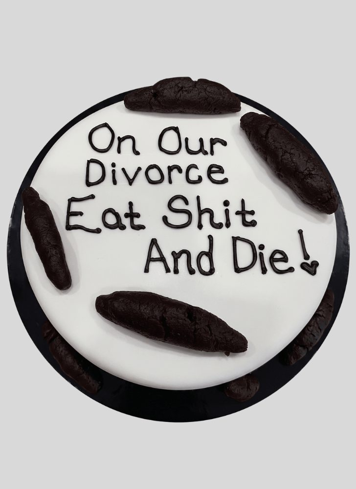 Captivating Divorce Cake
