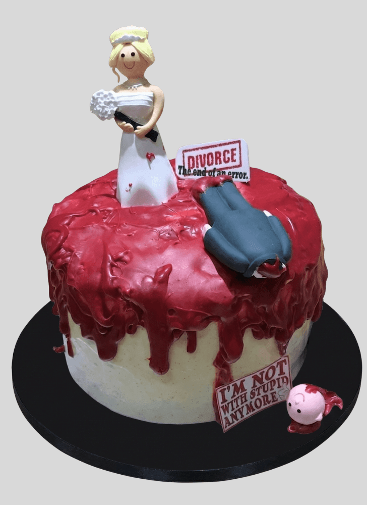 Classy Divorce Cake