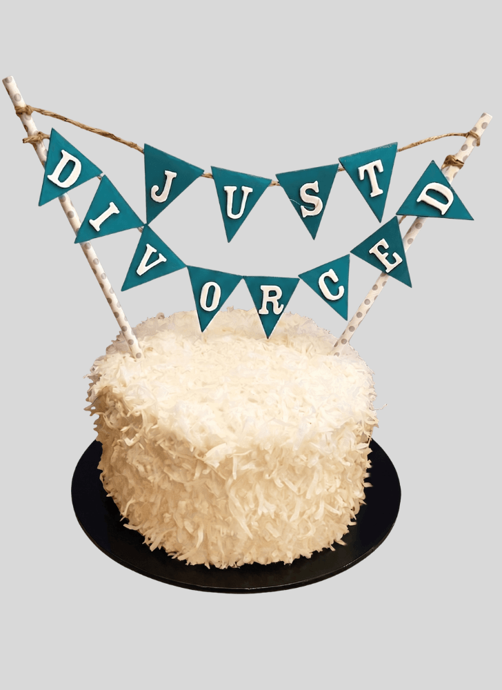 Cute Divorce Cake