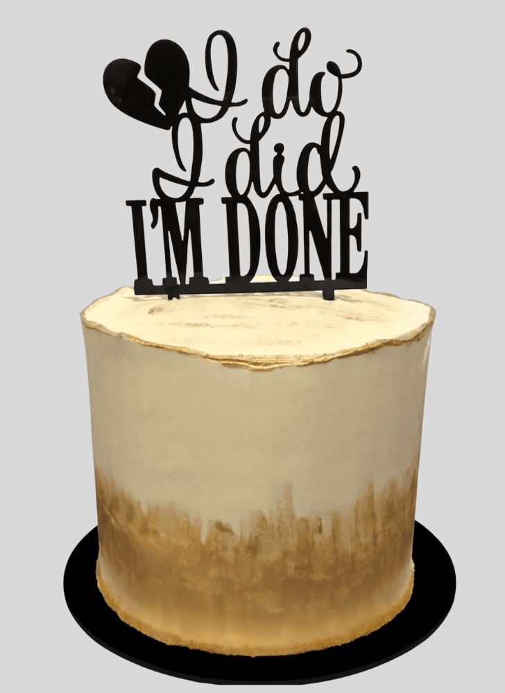 Delicate Divorce Cake