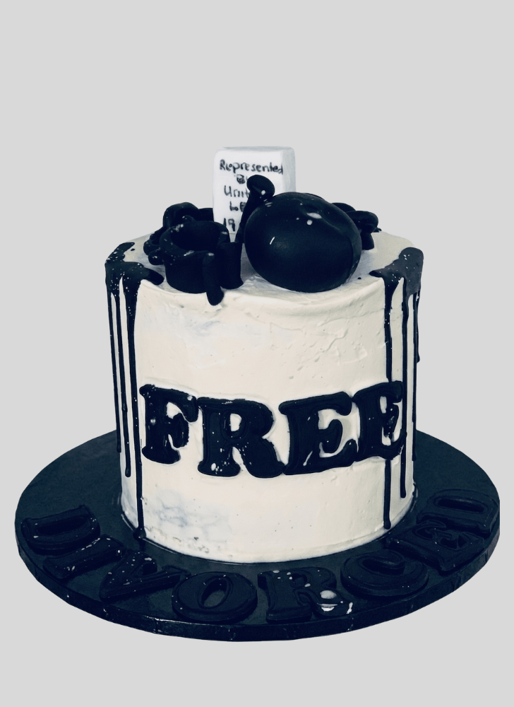 Elegant Divorce Cake