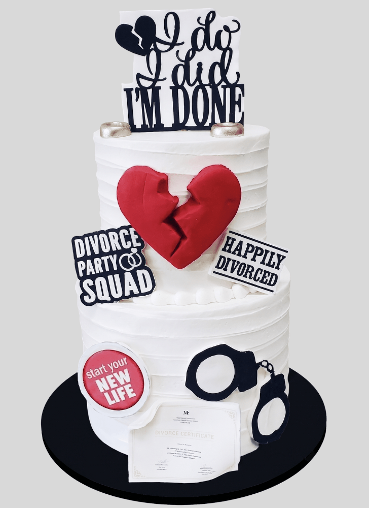 Enticing Divorce Cake
