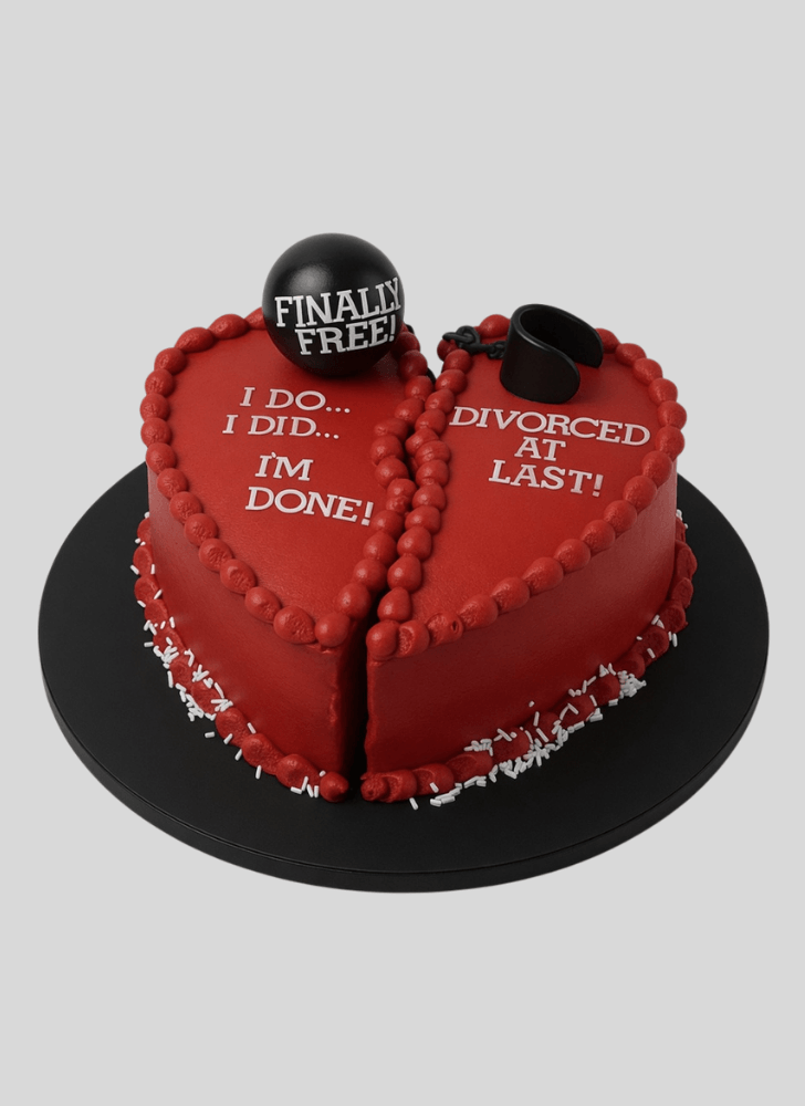 Exquisite Divorce Cake