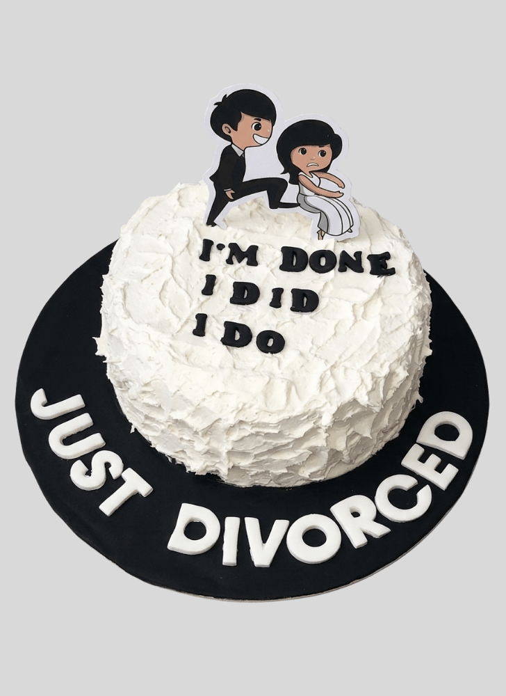 Handsome Divorce Cake
