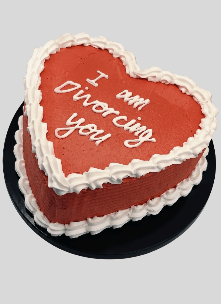 Pretty Divorce Cake