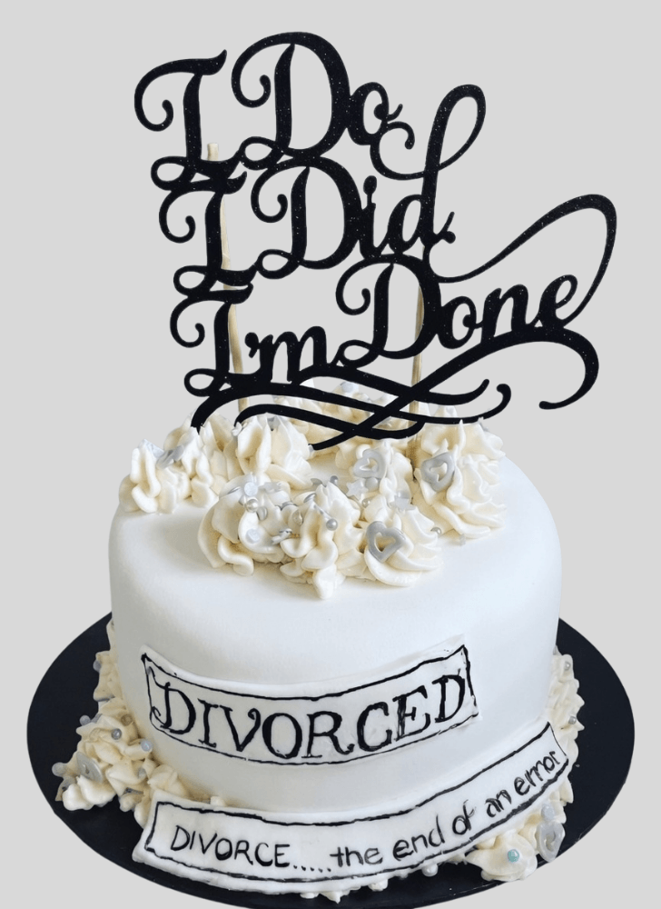 Superb Divorce Cake