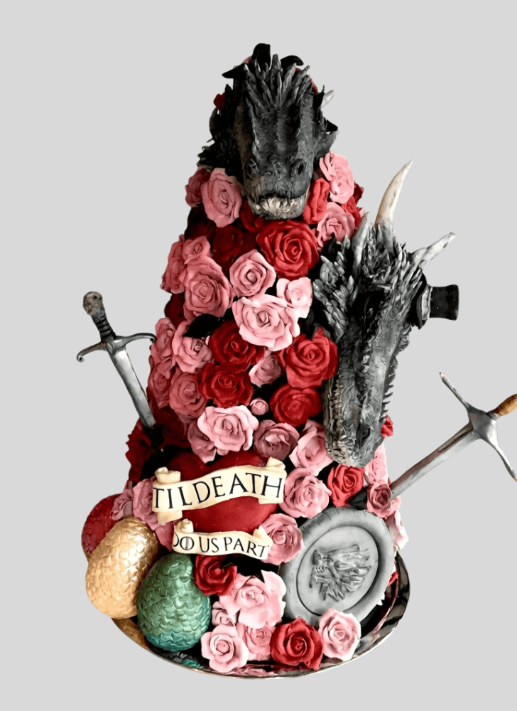 Delicate Game of Thrones Cake