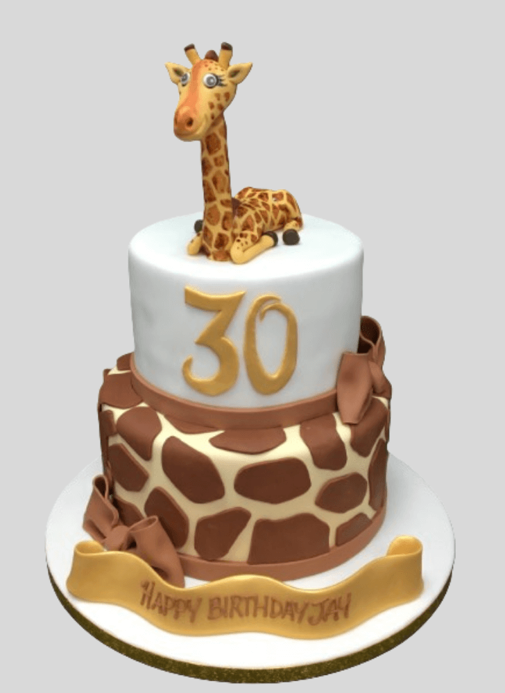 Admirable Giraffe Cake Design