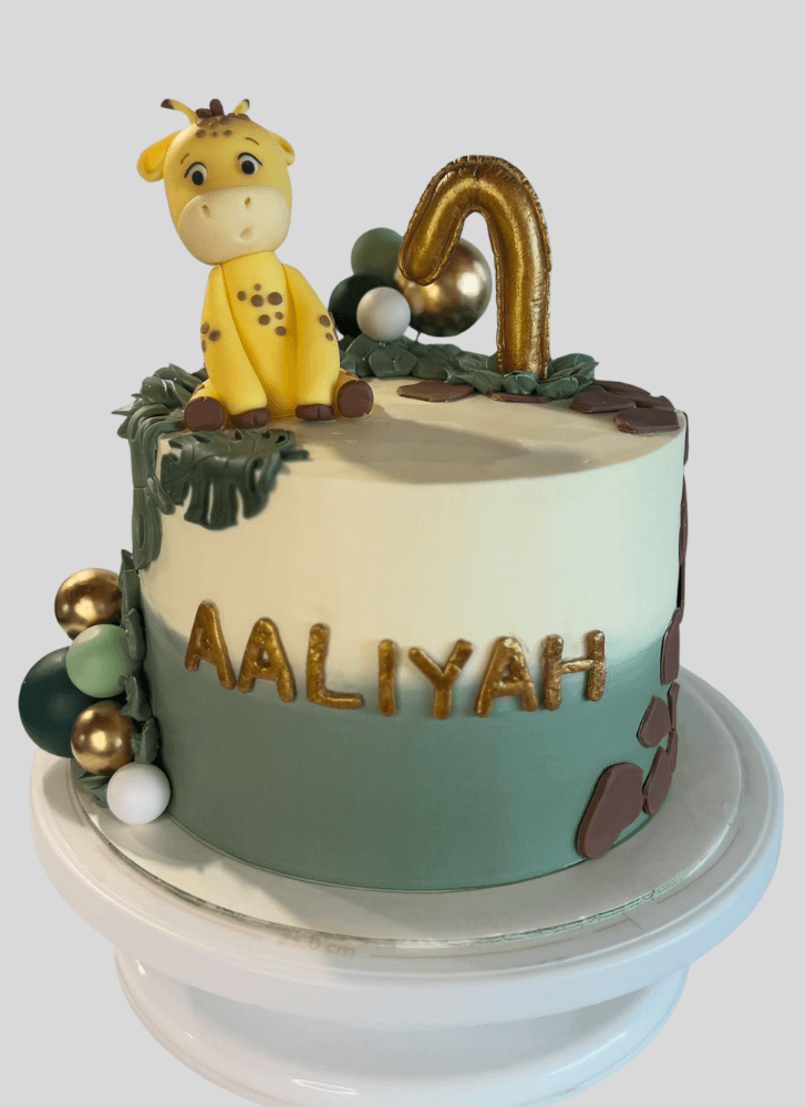 Inviting Giraffe Cake