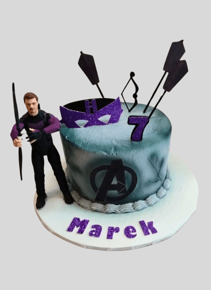 Fetching Hawkeye Cake