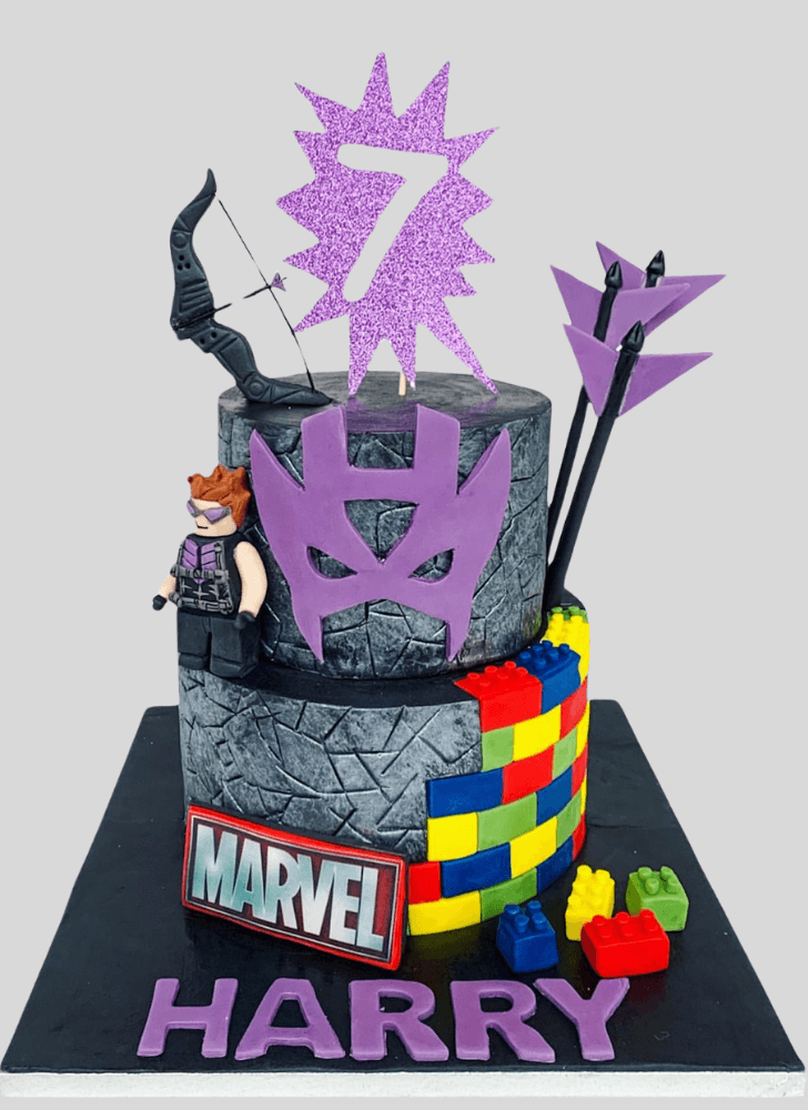 Handsome Hawkeye Cake