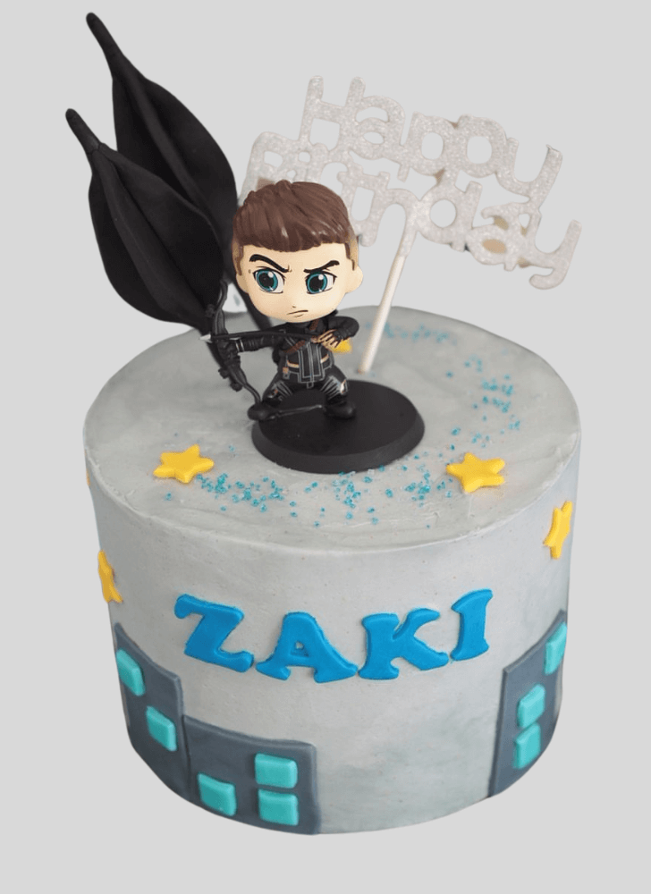 Inviting Hawkeye Cake