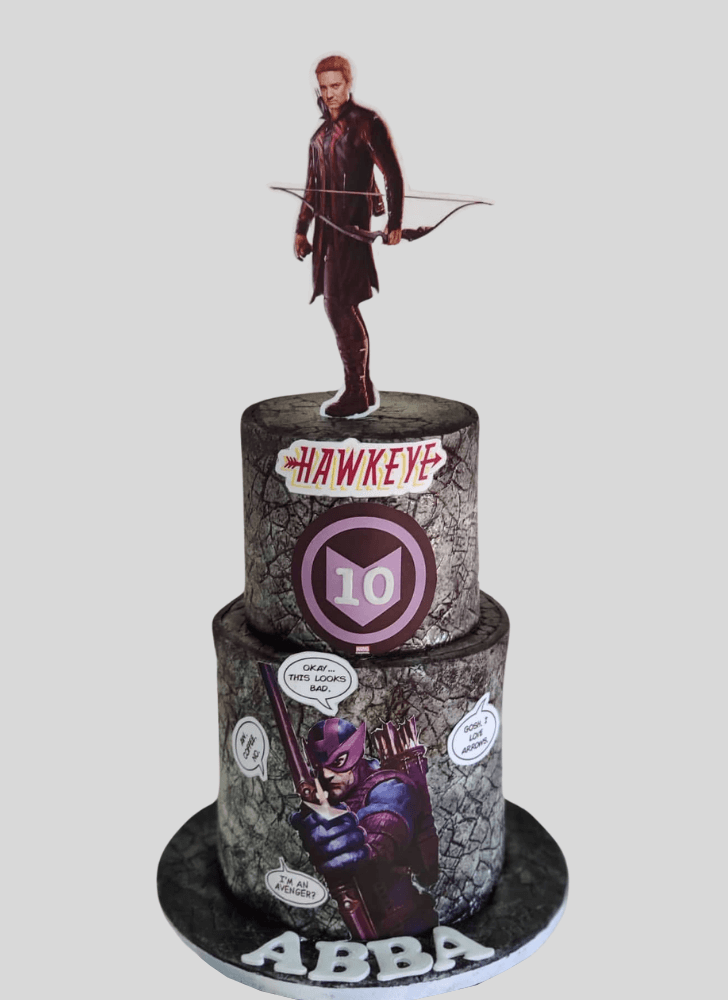 Pretty Hawkeye Cake