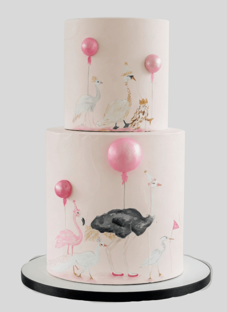 Charming Ostrich Cake