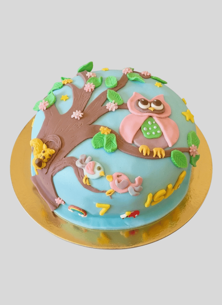Charming Owl Cake