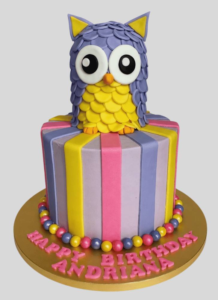 Classy Owl Cake