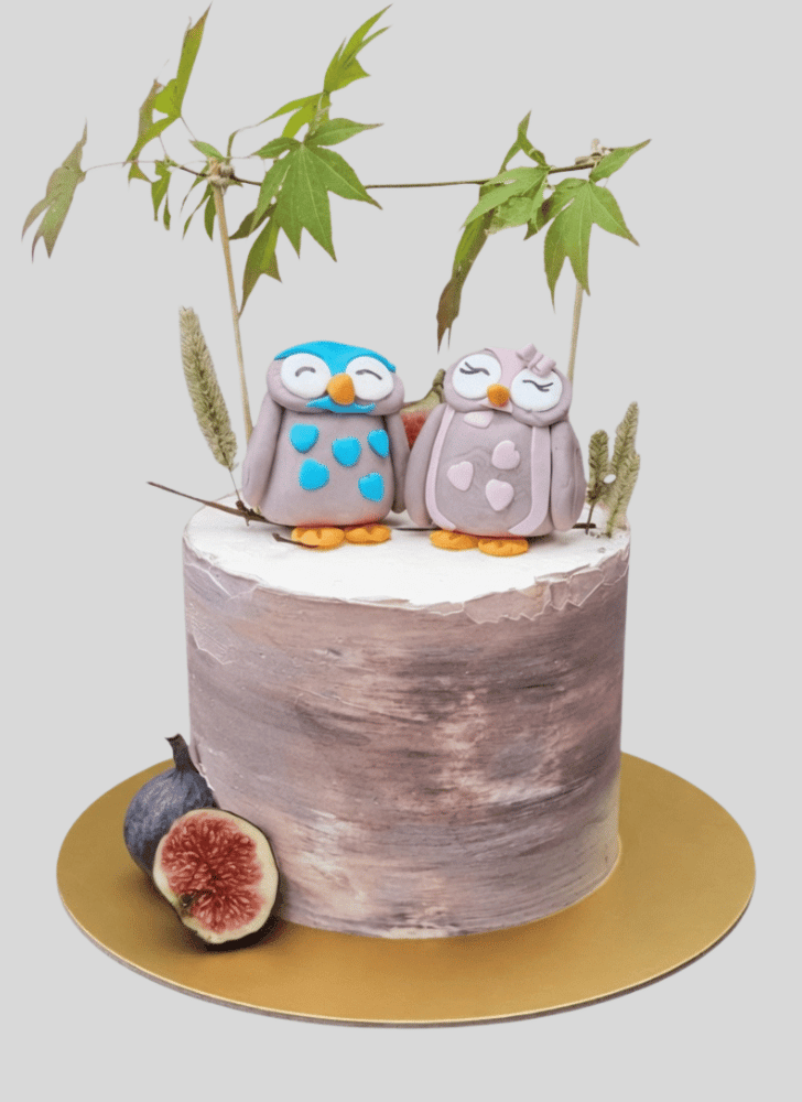 Delicate Owl Cake