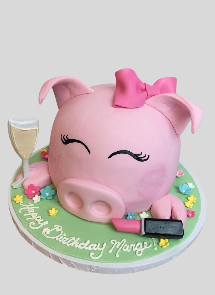 Wonderful Pig Cake Design