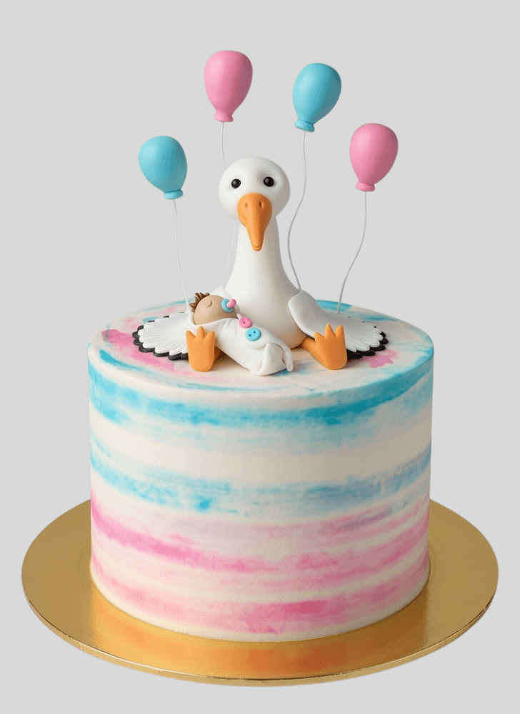 Comely Stork Cake