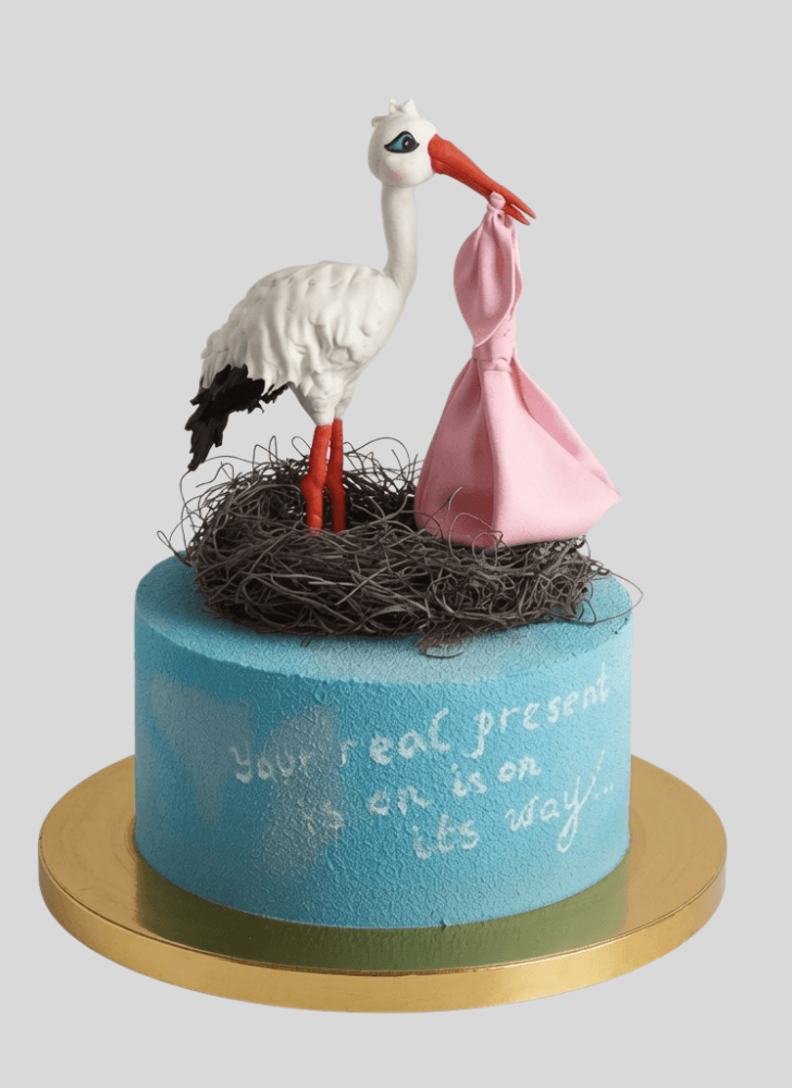 Elegant Stork Cake