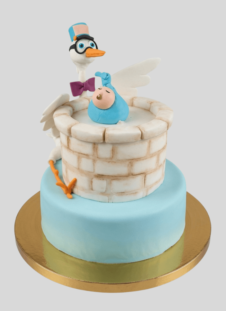 Good Looking Stork Cake