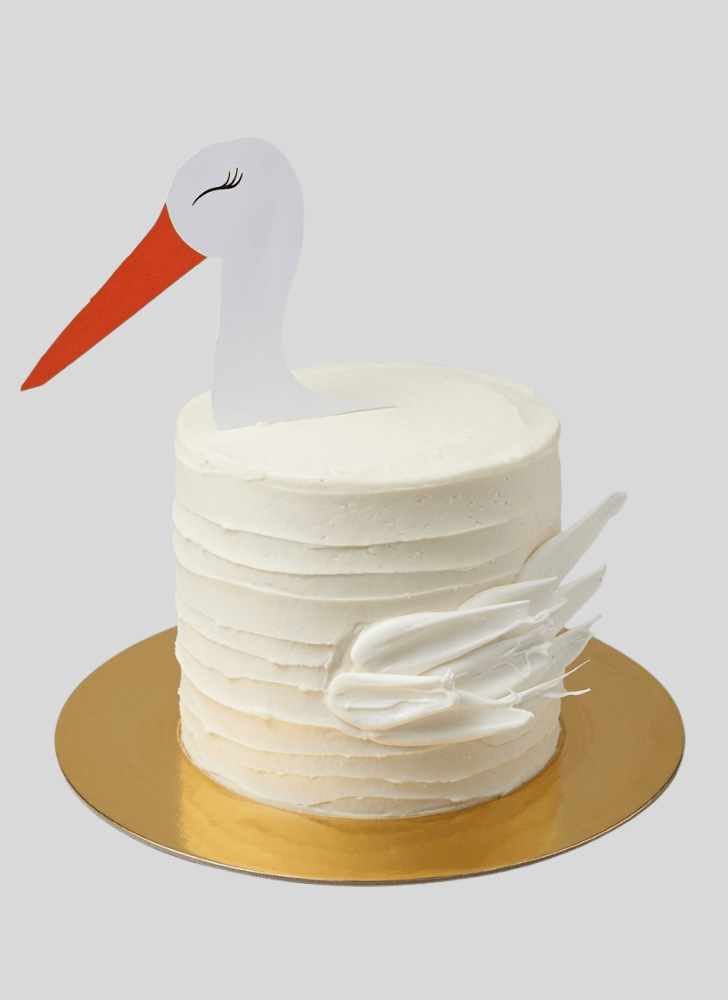 Mesmeric Stork Cake