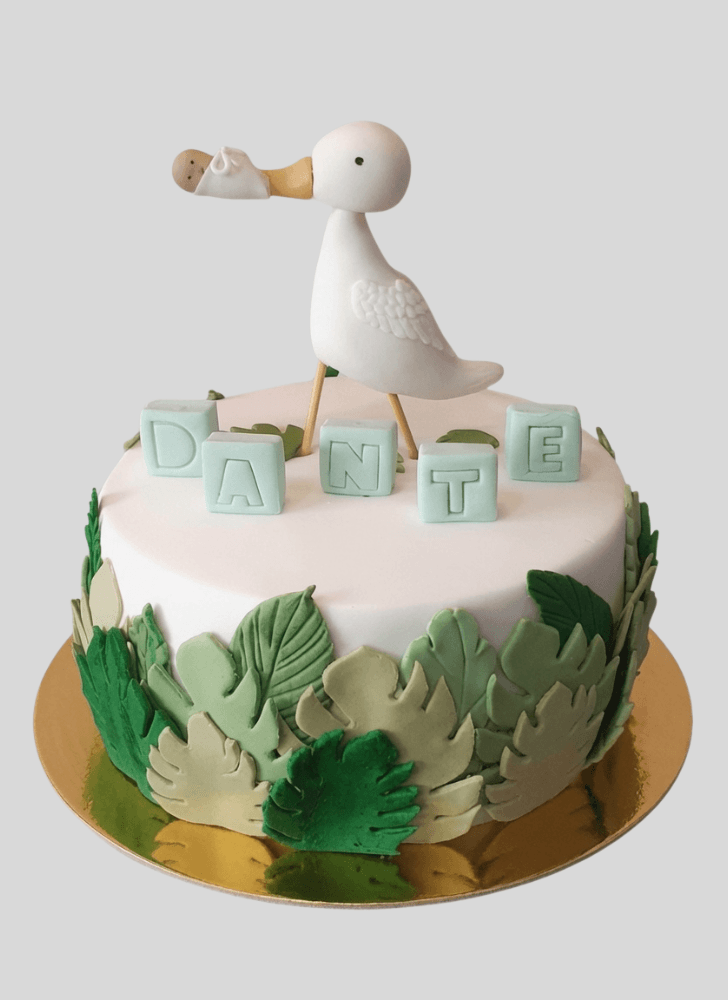 Pleasing Stork Cake