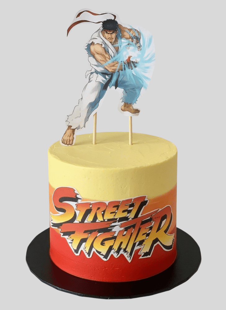 Captivating Street Fighter Cake