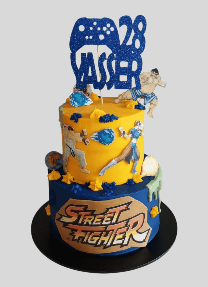 Charming Street Fighter Cake