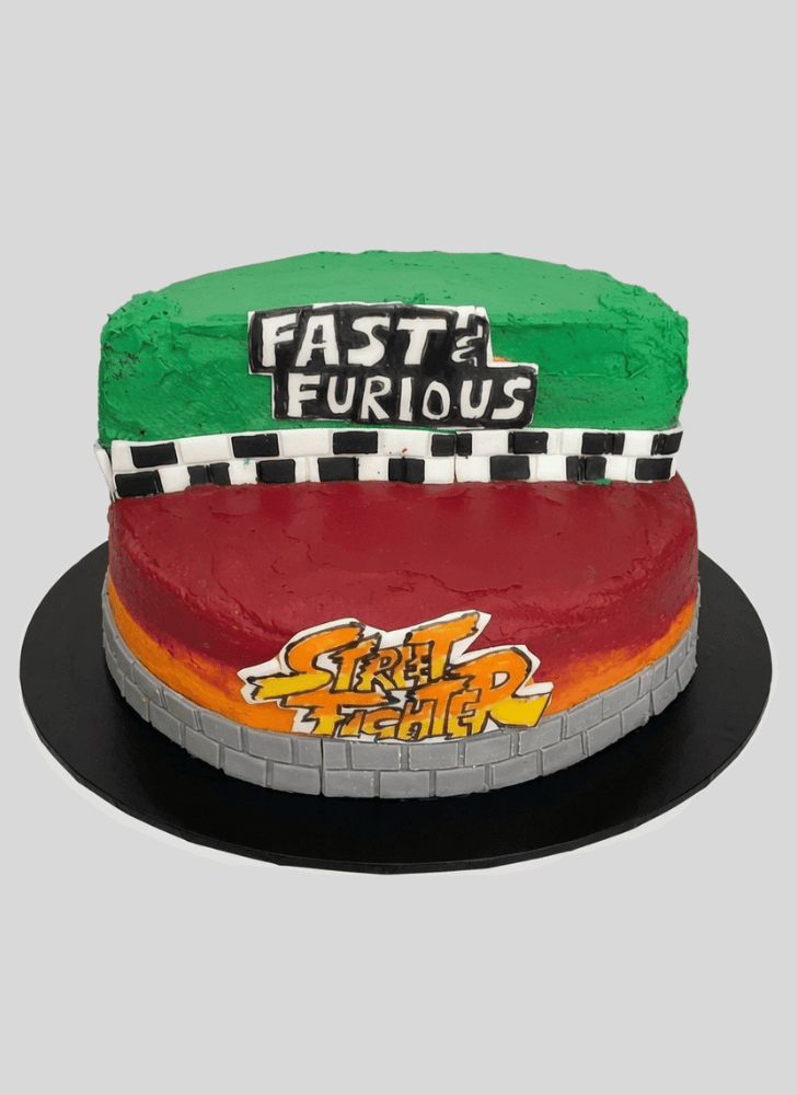 Classy Street Fighter Cake